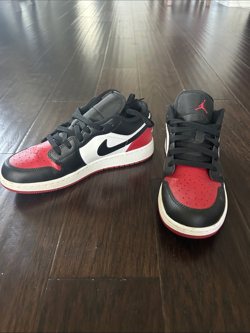 Nike Air Jordan 1 Low Black/Red/White Sneakers